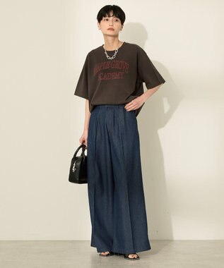 AMERICAN HOLIC バイオウォッシュ加工ロゴＴシャツ Red