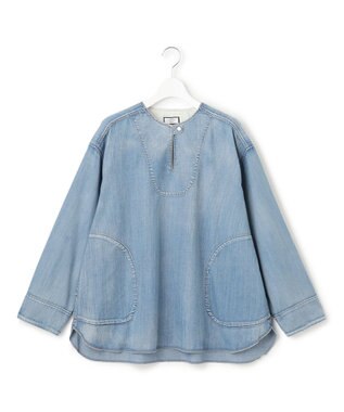 J.PRESS YORK STREET 【WOMEN】ダンガリーデニム ブラウス ダルブルー系