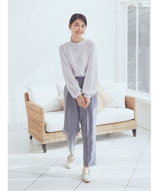 earth music&ecology テーパードパンツ Gray Mixture