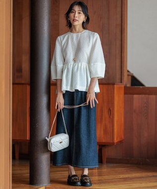 23区 【Oggi10月号掲載】ツインフープ トップ ネックレス ゴールド系