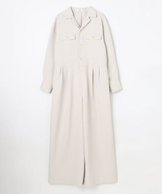 NAVE 【ReNAVE・洗える/UVカット】スパンポリエステル ジャンプスーツ ベージュ系