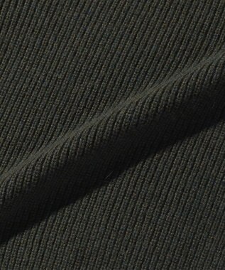 WHITE MAILS 【UNISEX】WASHI&COOMA LAMBS RIB KNIT MOCKNECK SWEATER ニットセーター カーキ