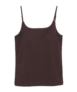 AMERICAN HOLIC 【カップ付き】細リブキャミソール Brown