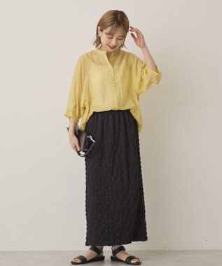 AMERICAN HOLIC 【カップ付き】細リブキャミソール Ivory