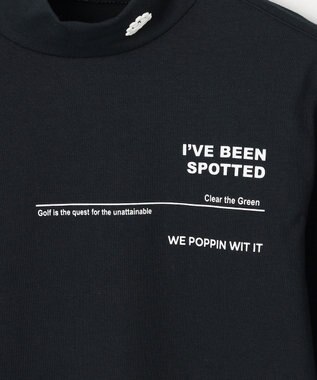 PW CIRCULUS 【WOMEN】ベーシックロングスリーブモックネック ゴルフウェア レディース ブラック系