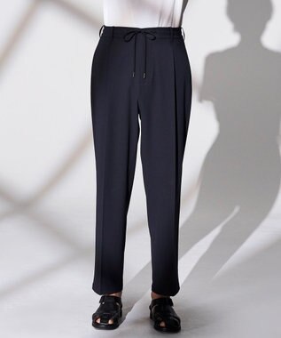 JOSEPH HOMME 【WEB限定】【新素材 / 新型】サマーヴェールストレッチ　ドロスト付ワイドテーパードパンツ/ MARLOW ネイビー系