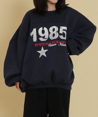 WEGO 1985ロゴビッグスウェット