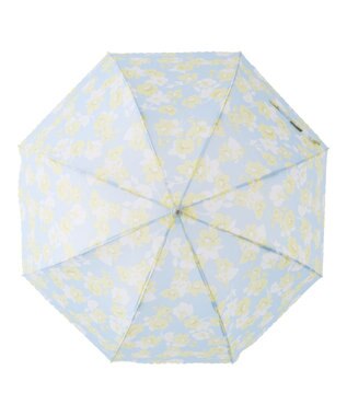 MOONBAT estaa 【耐風】長傘 アンティークフラワー UV ライトグレー