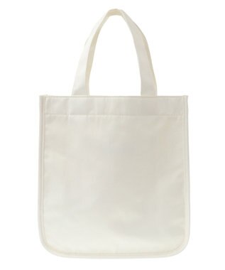 Maison de FLEUR チェリー刺繍パイピングスクエアトートバッグ Ivory