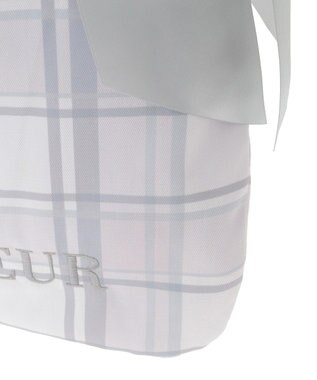 Maison de FLEUR チェックダブルリボントートバッグ Pink