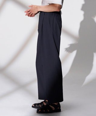 JOSEPH HOMME 【WEB限定】【新素材 / 新型】サマーヴェールストレッチ　ドロスト付ワイドテーパードパンツ/ MARLOW ネイビー系