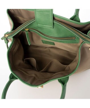 UNBILLION ペルケ perche / ナイロン×牛革付属ユーティリティ2wayトート ライトオーク