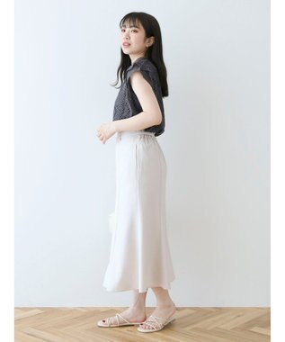 Green Parks ・Ｐｅｔｉｔ　Ｆｌｅｕｒ　フレンチレーシ－ブラウス Charcoal Gray