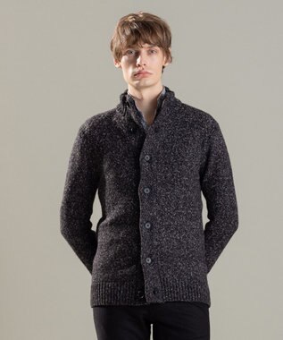 JOSEPH HOMME ツイストメランジ　ニットカーディガン　 グレー系