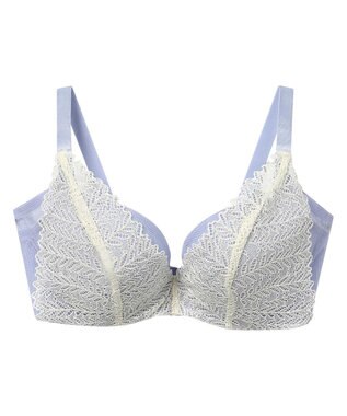 une nana cool さあわたし レース 脇高ブラジャー グレイッシュブルー