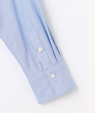 J.PRESS LADIES 【WEB限定カラーあり・2way】エステネージュ TYPEWRITER STRIPE シャツ サックスストライプ系