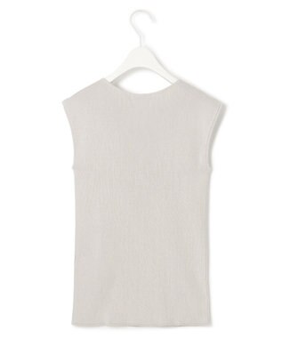 ICB 【UVカット・洗える】 オーガニックコットンリブ ノースリーブニット トープ系