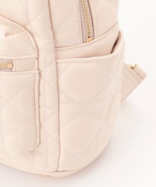 LA BAGAGERIE 【MONICA】ポーチ付きキルティングリュック アイボリー