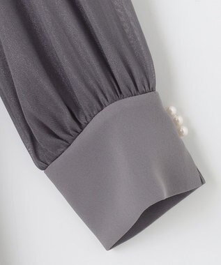 ANY SIS 【洗える】Nobleコンビ ドレス スレート