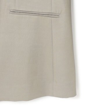 ICB L Vi/Ly/Liツイル  ノーカラージャケット カーキ系