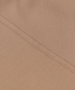 23区 L 【洗える】キュアセルツイル ウエストタック ブラウス キャメル系