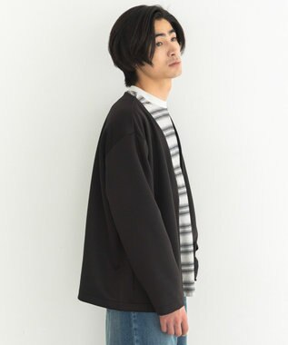 CRAFT STANDARD BOUTIQUE ボタンレスカットカーディガン Black