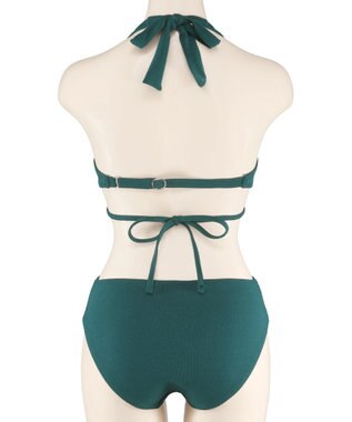 San-ai Resort（三愛水着楽園） 【San-ai Resort×PEACH　JOHNコラボ】【ナイスバディ水着】カシュクールワイヤービキニ　9M・11L　【San-ai Resort（サンアイリゾート）】 グリーン