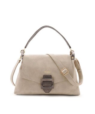 MioFIRANO バックル付きフラップトートバッグ 2WAY　FIRANO フィラノ GRAY