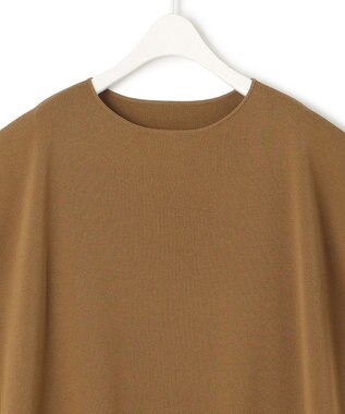 ICB 【WEB限定・洗える】ドライコットンアセテート  サイドスリットワンピース キャメル系