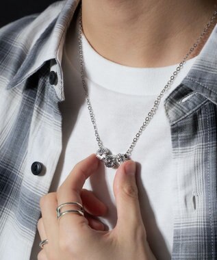 WEGO M立体モチーフ3連ネックレス 柄3