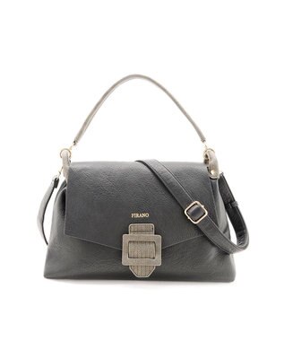 MioFIRANO バックル付きフラップトートバッグ 2WAY　FIRANO フィラノ BLACK