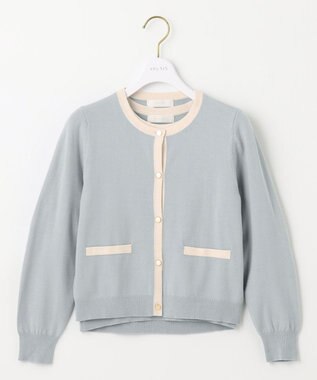 ANY SIS S 【低身長企画】バイカラー アンサンブル ミントグレー