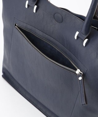 UNBILLION Otias アンティークタイプ合皮ビジネストート ネイビー