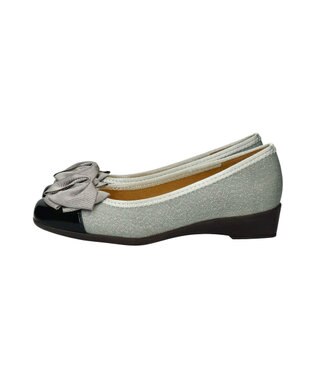 Bridget Birkin 【Bridget Birkin Walk】ラメリボンウォーキングパンプス グレーコンビ