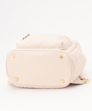 LA BAGAGERIE 【MONICA】ポーチ付きキルティングリュック アイボリー