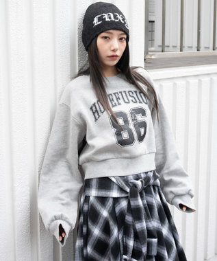 WEGO 【暖かい/裏起毛】裏起毛グラフィックスウェット