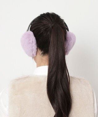 MOONBAT 【ラッピングBOX付き】FURLA ハート型イヤマフ ラベンダー