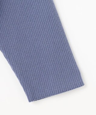 ANY SIS S シアーフリルペプラム ニット スモーキーブルー