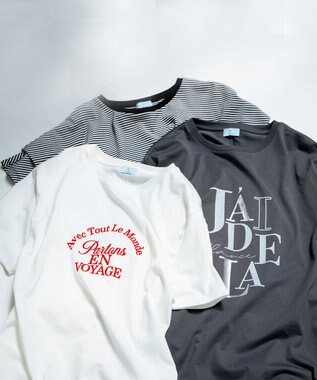 組曲 フロッキーロゴＴシャツ アイボリー系