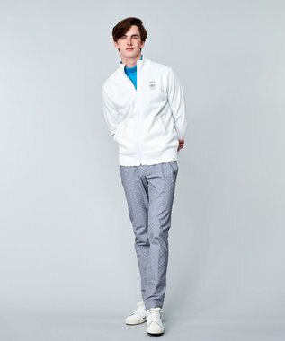 23区GOLF 【MEN】ニット ブルゾン ホワイト系