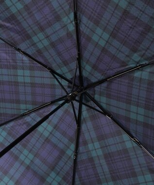 MOONBAT POLO RALPH LAUREN（ポロ ラルフローレン)フレンチベア×チェック 雨傘 折りたたみ傘 ディープブルー