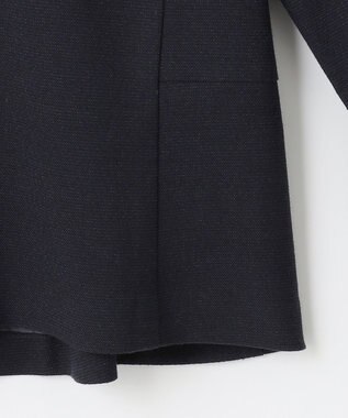 J.PRESS LADIES L ライトツイードストレッチ ブラウス ネイビー系