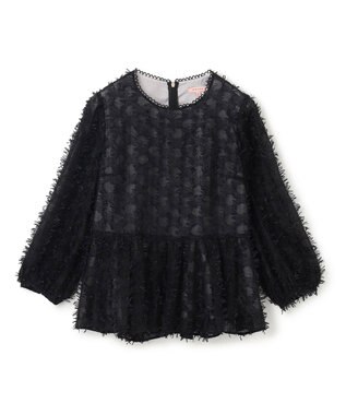 TOCCA 【消臭】FLOWER STEM ブラウス ブラック系