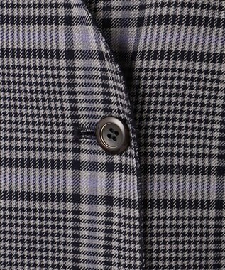 ANY SIS 【美人百花10月号掲載】リバーシブルチェックラップ ワンピース ネイビーチェック×ネイビー