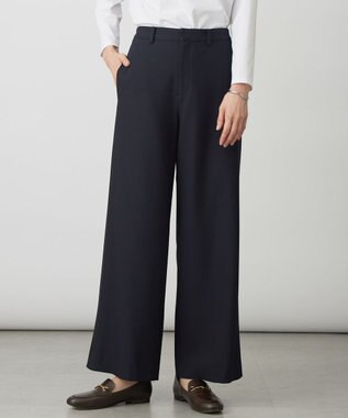 ジョーゼット裏起毛 ワイド パンツ