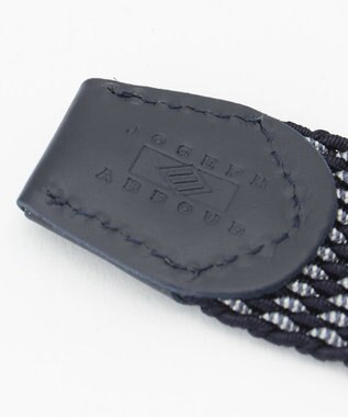 JOSEPH ABBOUD 【伸びる】薄くて軽い！ ライトミックスコード ベルト ダルブルー系