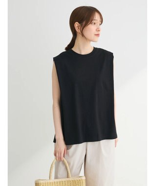 Green Parks インド綿　スクエアレース衿 Black