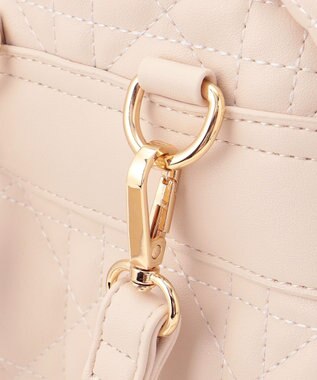 LA BAGAGERIE 【MONICA】ポーチ付きキルティングリュック アイボリー