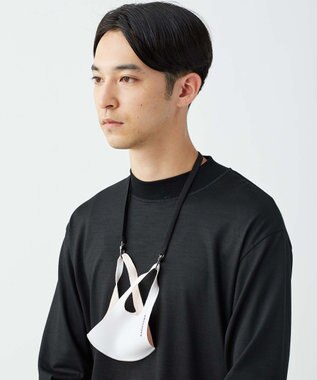 KASHIYAMA マスクストラップA ブラックシャドーストライプ