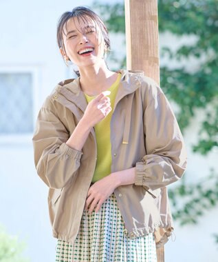 ANY 【手洗い可能・UVケア】ライト撥水マウンテンパーカー ライトモカ